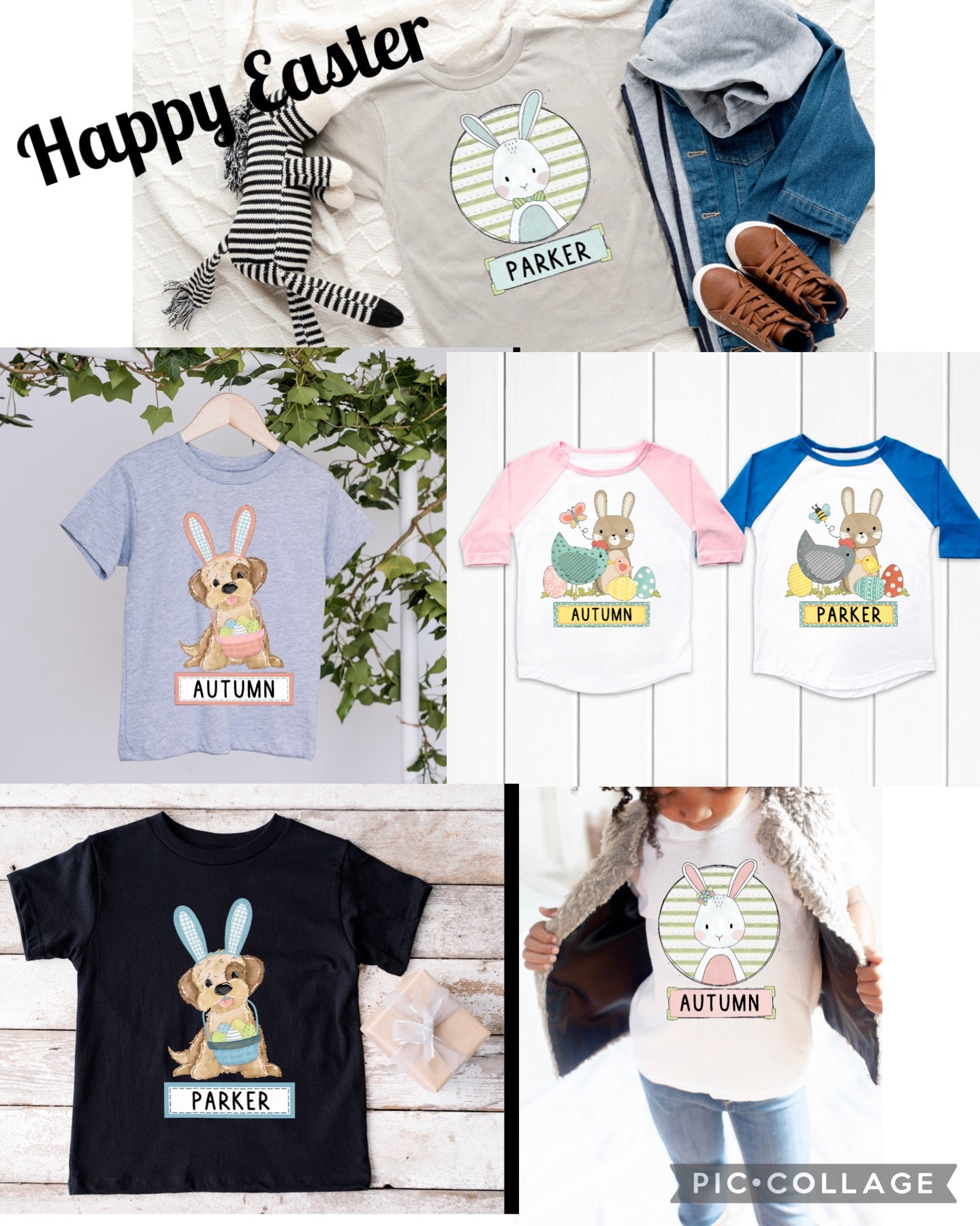 Kids Custom Easter Designs with Names-DTF