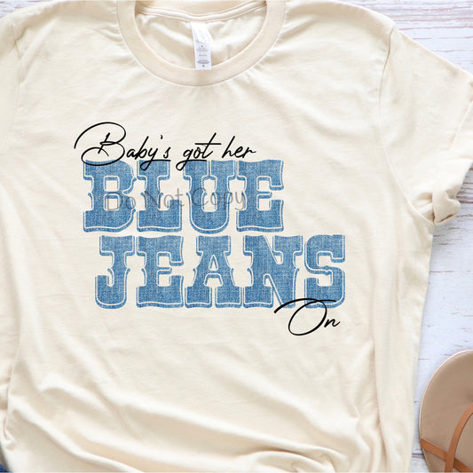 Baby’s got her blue jeans on-DTF