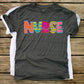 School nurse funky letters - DTF