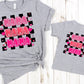 Checker Mama hearts-DTF