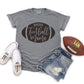 Football mama words inside ball-DTF
