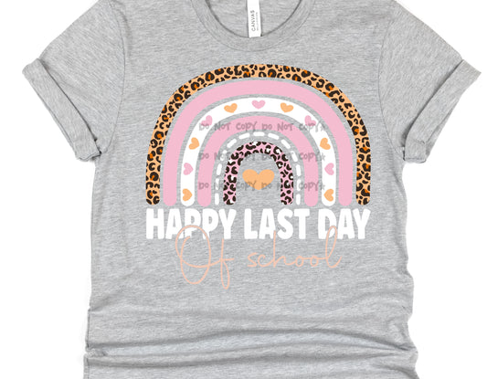 Happy last day of school rainbow-DTF