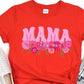 Mama flowers pink-DTF