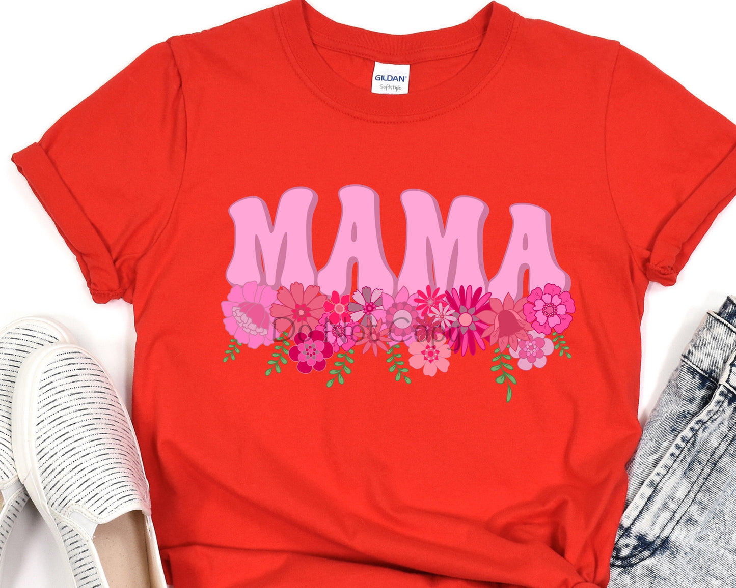 Mama flowers pink-DTF