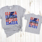 American MAMA lighting bolt -DTF