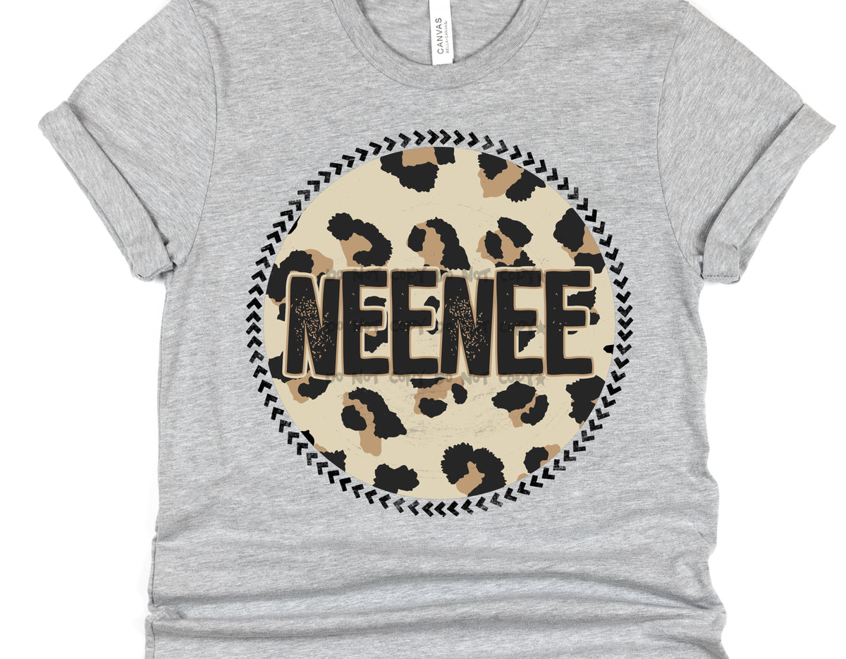 Neenee Leopard circle- DTF
