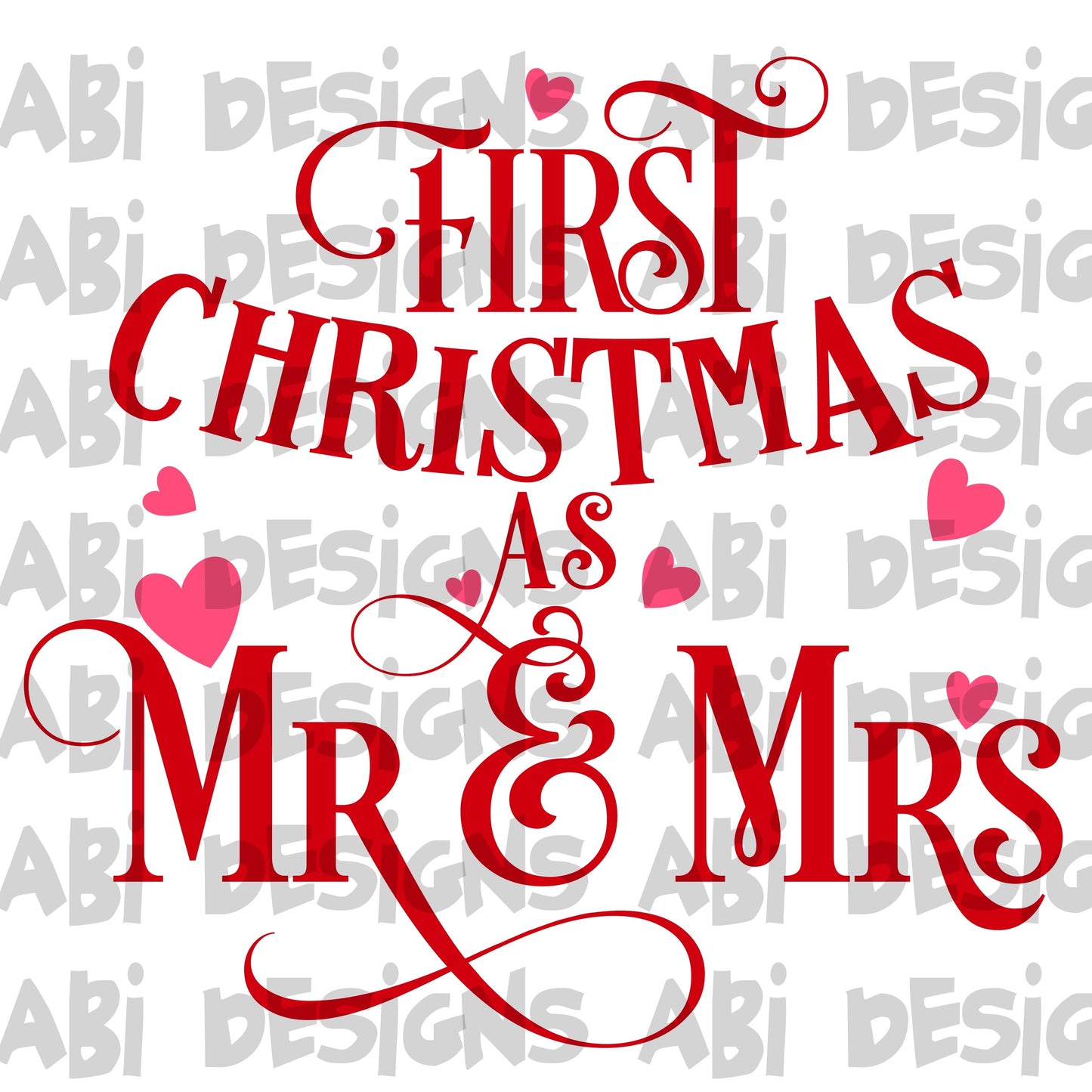 First Christmas as Mr and Mrs-Sublimation