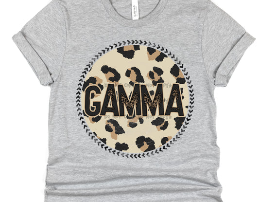 Gamma Leopard circle- DTF