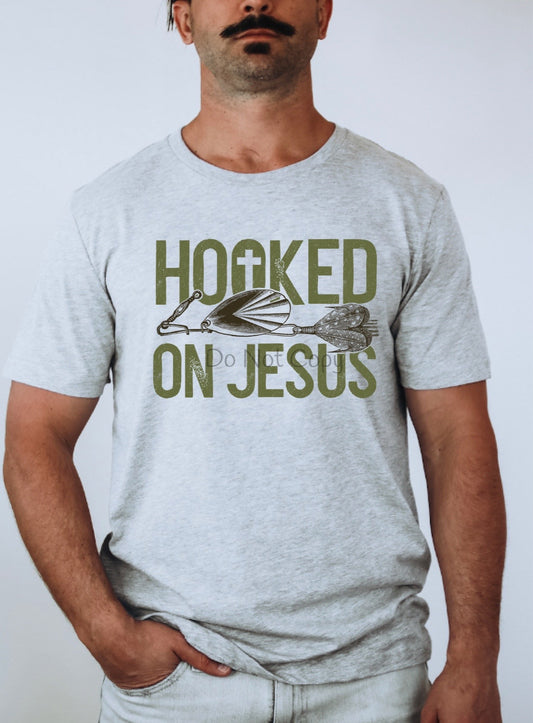 Hooked on Jesus color-DTF