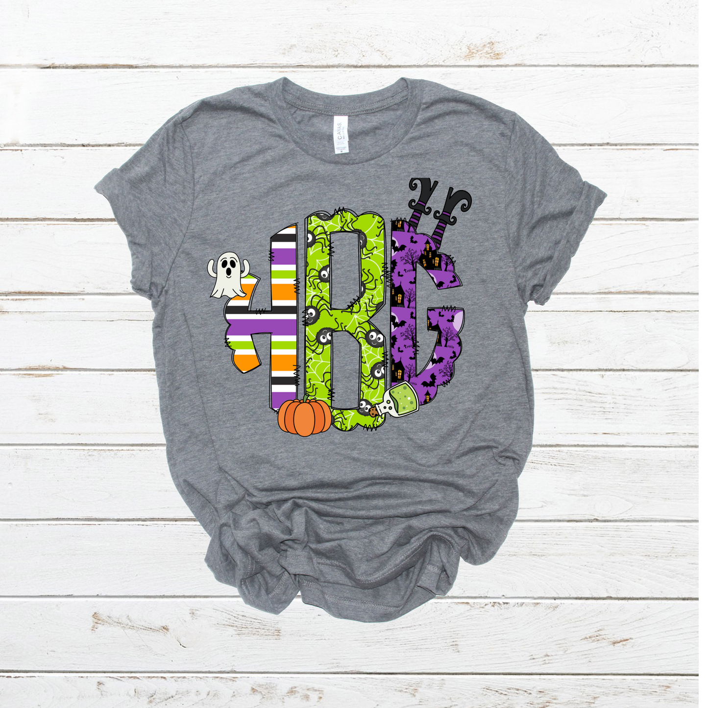 Halloween Monogram custom DTF