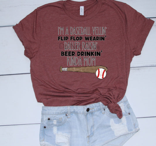 Baseball yellin’ beer drinkin-DTF