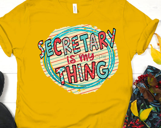 Secretary is my thing lines-DTF