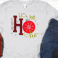 Ho Ho Ho snowflakes-DTF