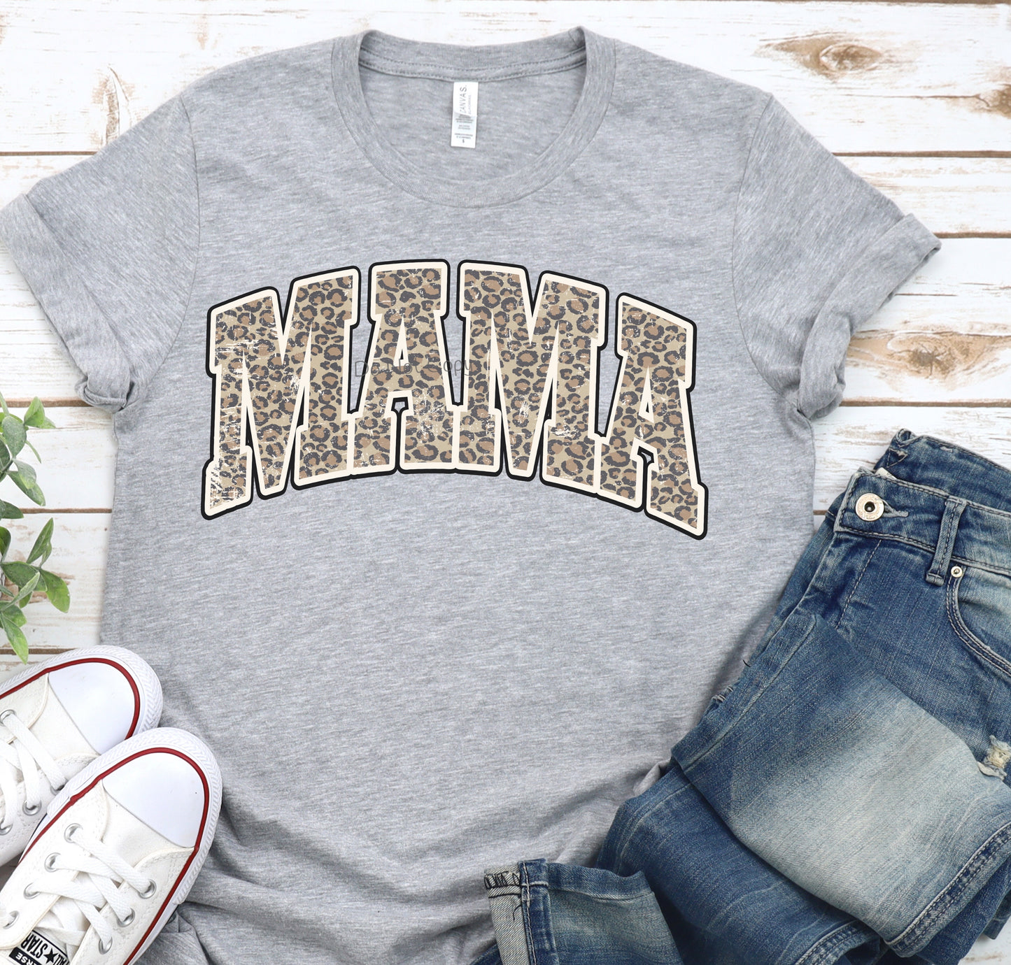 Mama distressed leopard -DTF