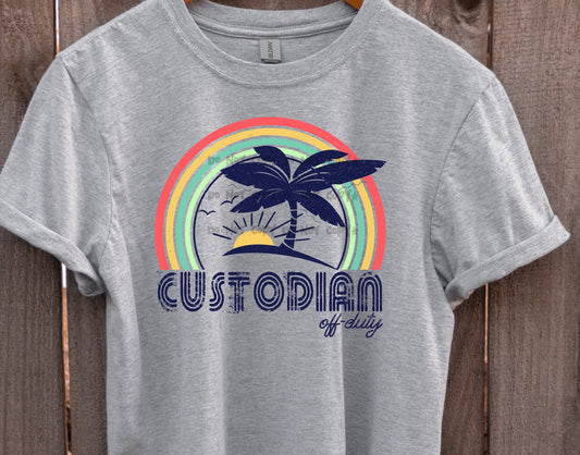 Custodian off duty-DTF