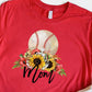 Baseball mom flowers-DTF