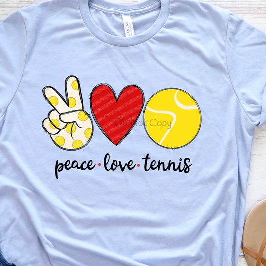 Peace love tennis-DTF