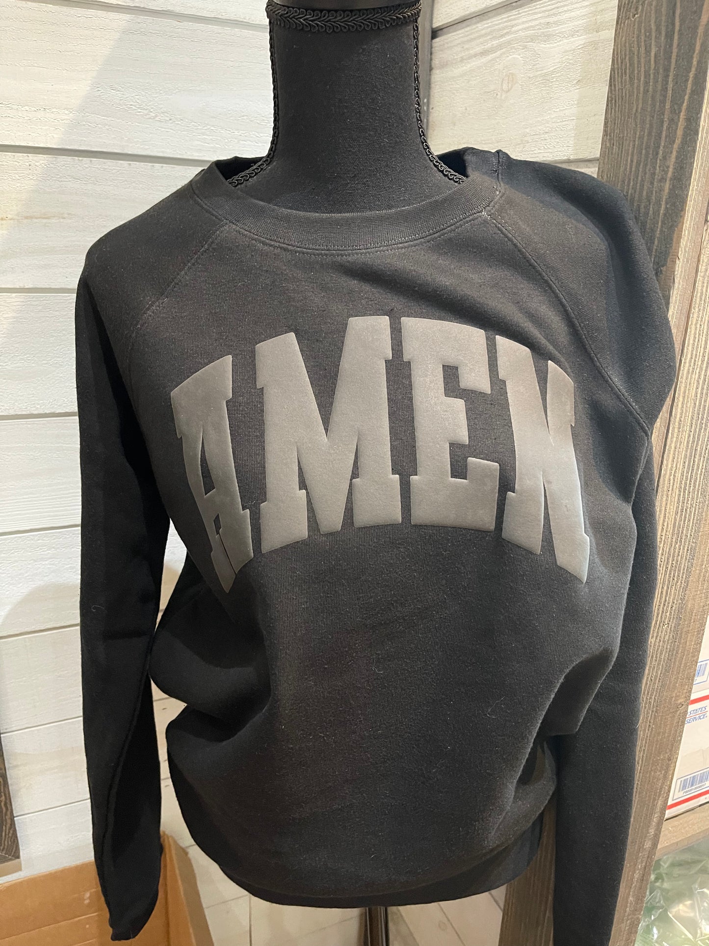 Amen Black PUFF -Screen Print