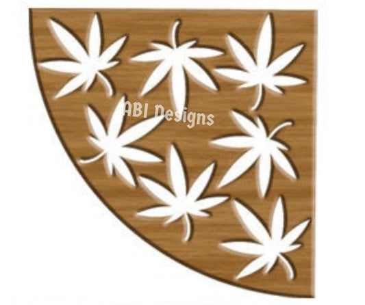 Marijuana leaves Sleeve Stencil