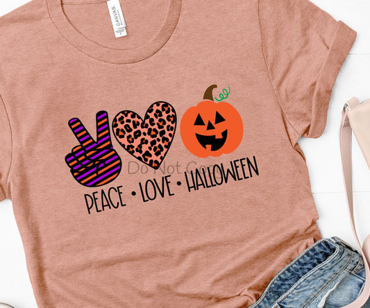Peace love Halloween-DTF