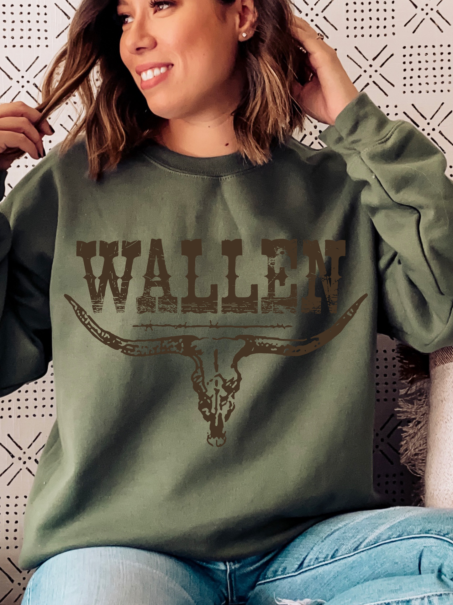 Wallen skull-(FRONT ONLY) -DTF