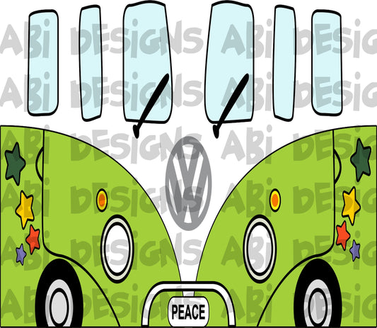 VW front light green -sublimation