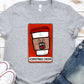 Christmas cheer Rudolph on coffee cup-DTF