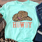 Howdy leopard cowgirl hat-DTF