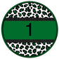 Multi colored leopard circle custom-DTF