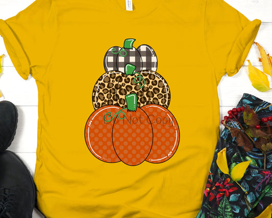 Stacked pumpkins-DTF