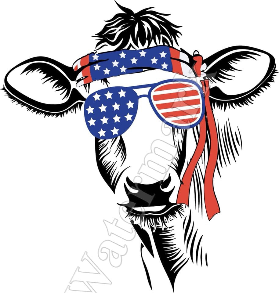 Patriot Cow -Sublimation