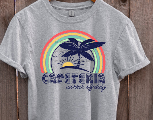 Cafeteria worker off duty-DTF