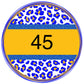 Multi colored leopard circle custom-DTF