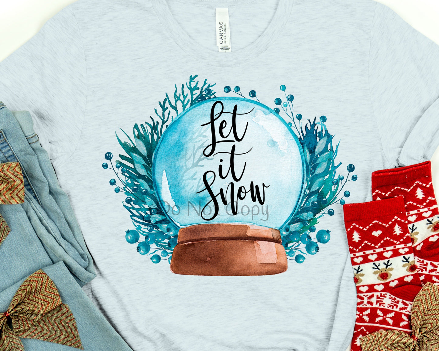 Let it snow globe-DTF