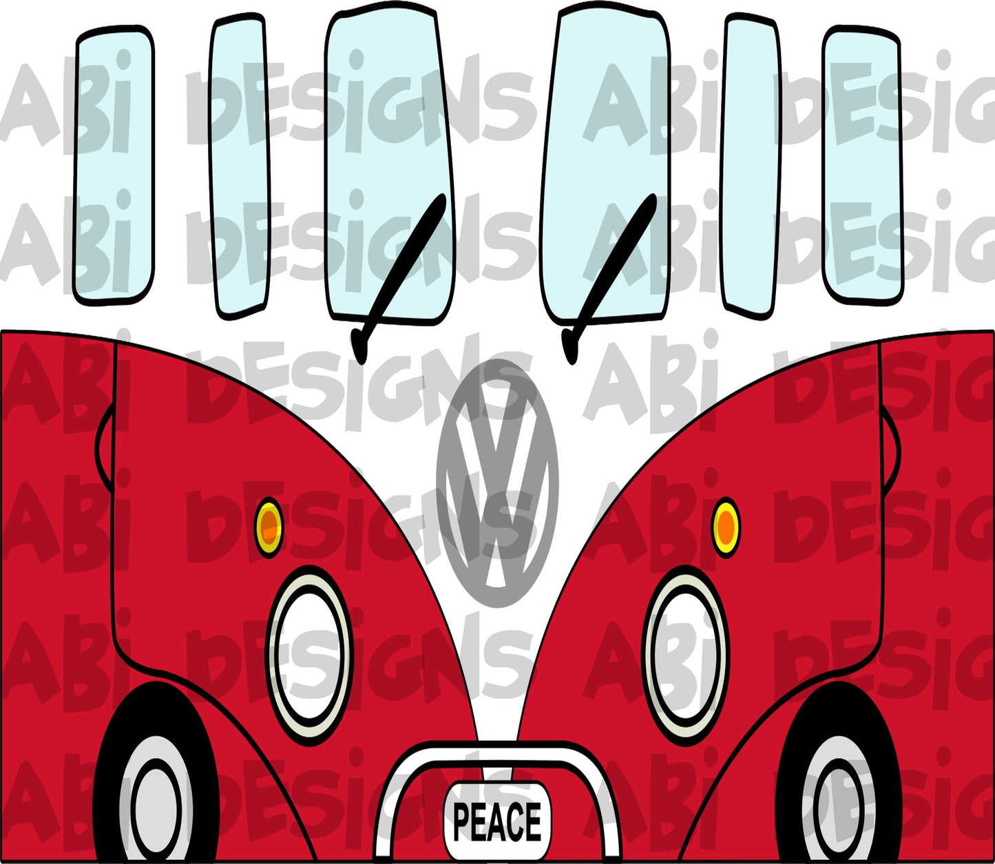 VW front red-Sublimation