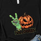Halloween Peace sign pumpkin-DTF