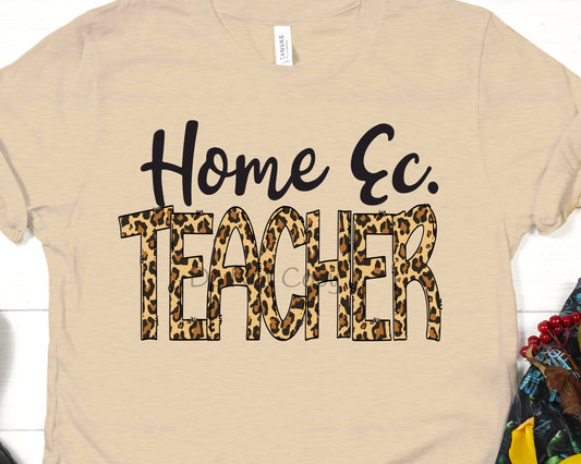 Home Ec Teacher leopard-DTF