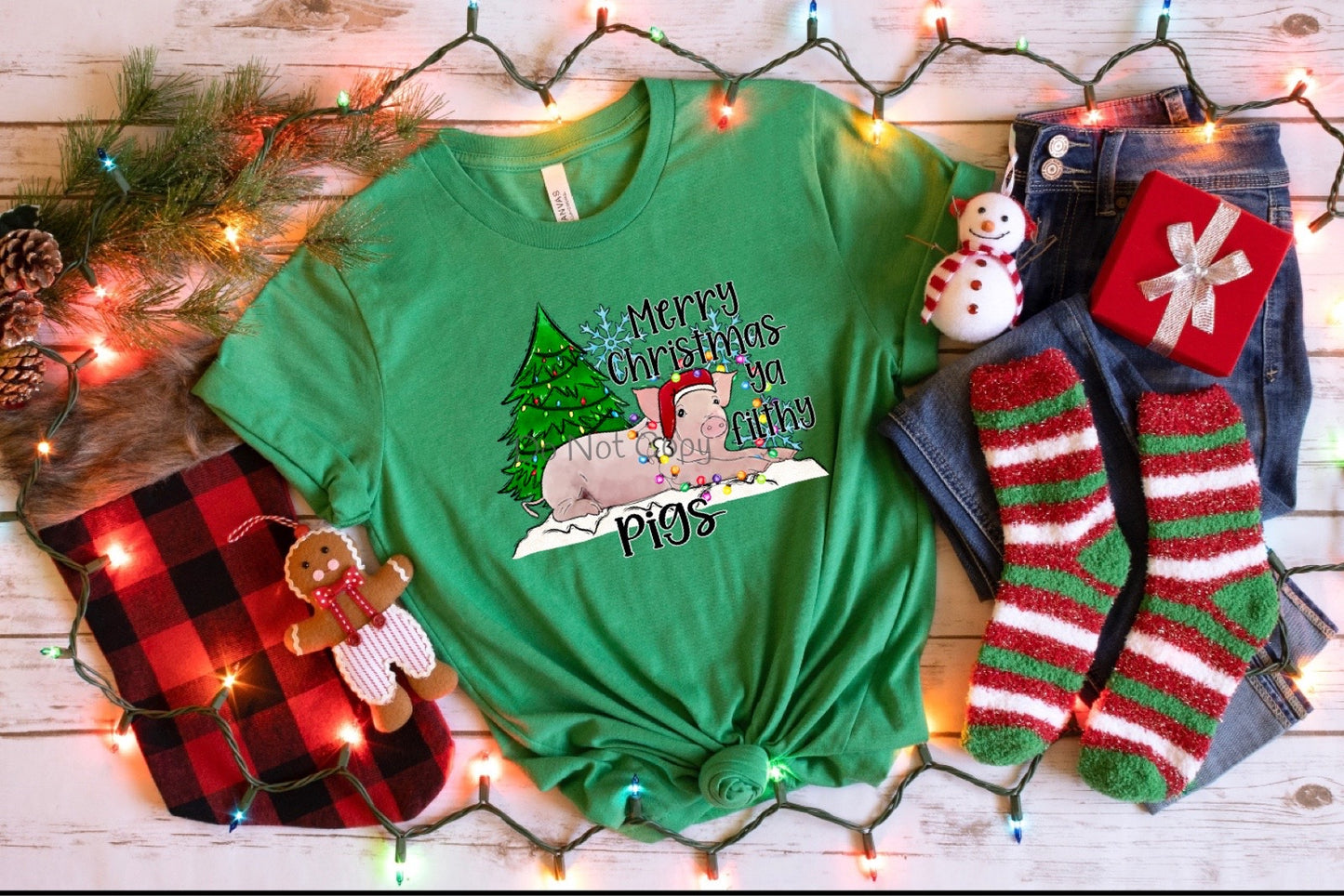 Merry Christmas ya filthy pig- DTF