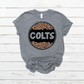 Blank Leopard circle custom - School, mascot, name, etc-DTF