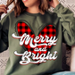 Merry and bright heart-DTF