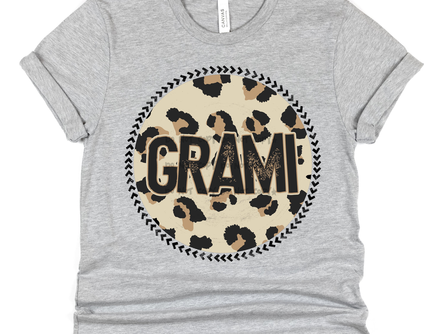 Grami Leopard circle- DTF