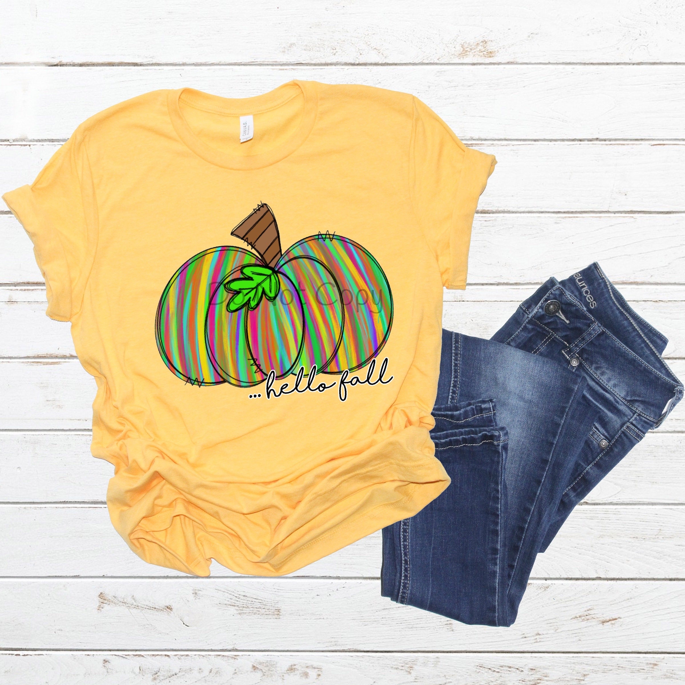 Hello fall pumpkin -DTF – ABIDesignstore