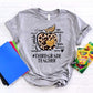 Third grade teacher leopard apple-DTF