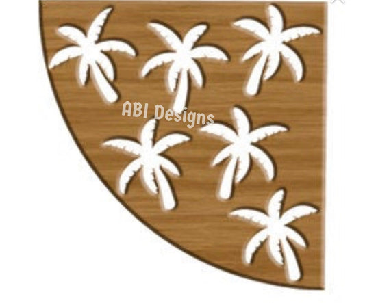 Multiple palm trees Sleeve Stencil