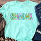 Grandma floral and stripe-DTF