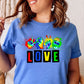 Love sign language tie dye-DTF