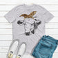 Cow with leopard bandana-DTF