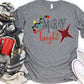 Merry and bright plaid star-DTF