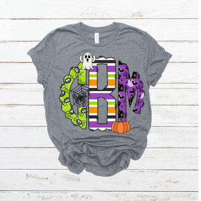 Halloween Monogram custom DTF