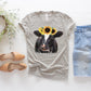 Cow with sunflowers - DTF
